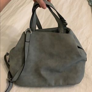 Free People Light Blue Suede Purse